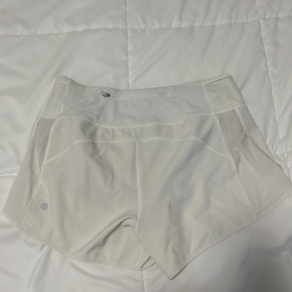 Lululemon white shorts size 8
